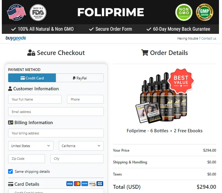 Foliprime order